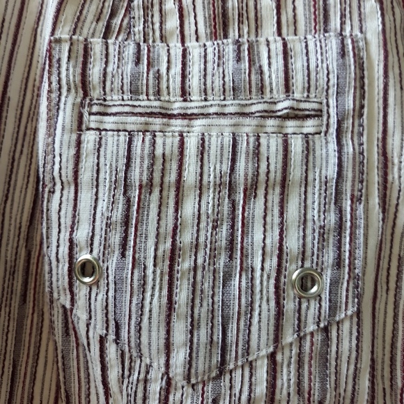 CHRISTOPHER/BANKS PURPLE STRIPED ZIP JACKET, XL - Picture 3 of 6